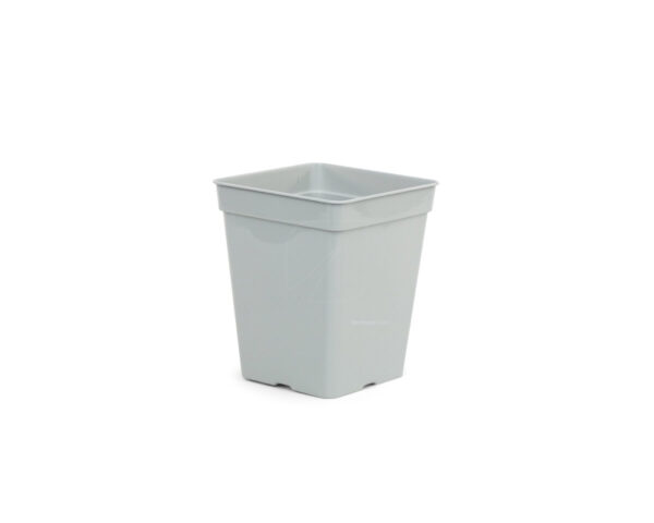 maceta cuadrada blanca