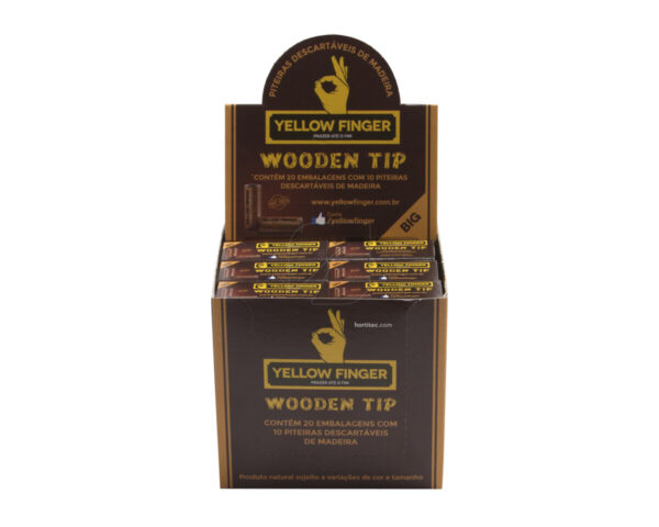 Filtro wooden tip big (1 u) yellow finger