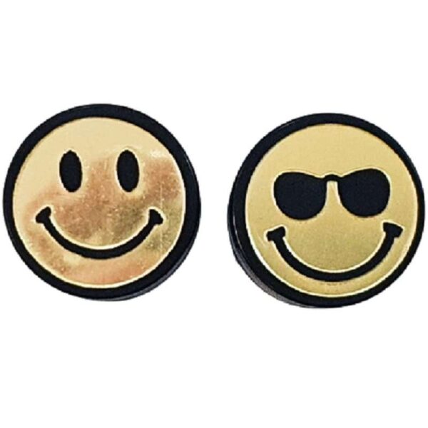 grinder partes smiley negro dorado
