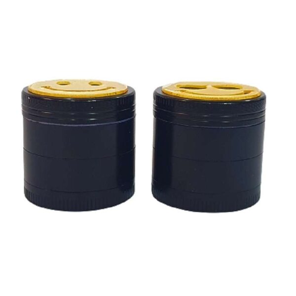 grinder partes smiley negro dorado