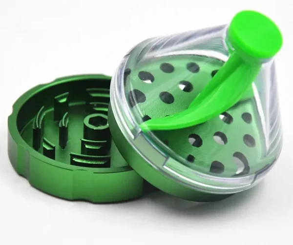 Grinder Spin metal y plástico con embudo 2 Piezas