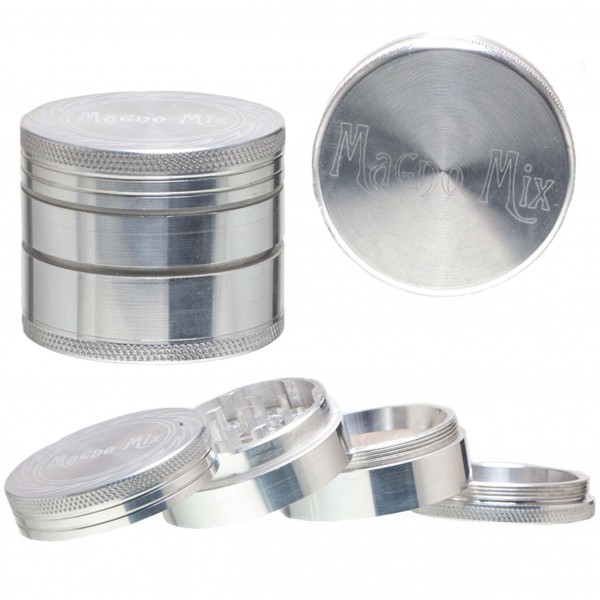 Magno Mix Grinder 4 Partes diseño en aluminio grabado