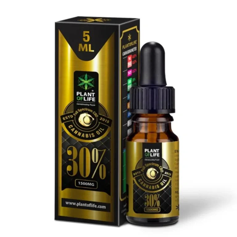 aceite cbd % plant of