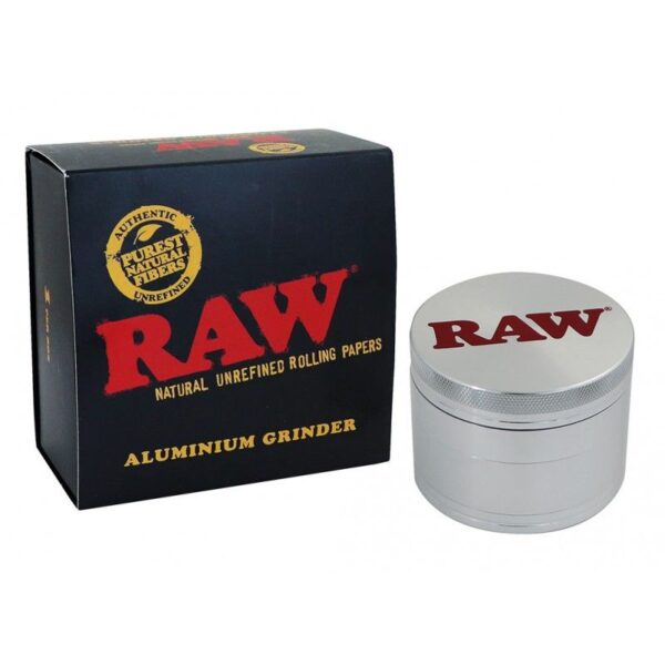 Grinder RAW Clásico de 4 piezas de aluminio y fibras naturales