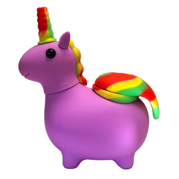 unicornio morado pipa silicona