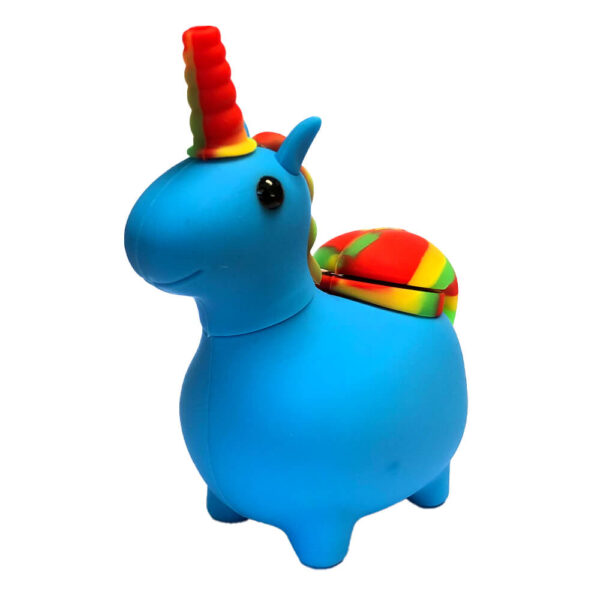 UNI1-1.jpg Unicornio Azul Pipa Silicona 12cm