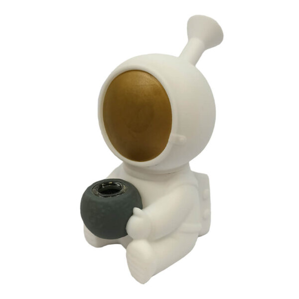Bong de Silicona Astronauta Blanco 15cm