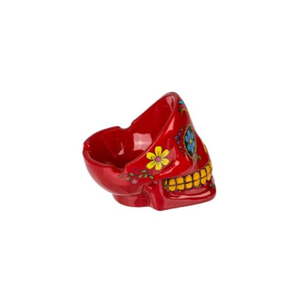 cenicero-de-resina-calavera-mexicana-roja.jpg CENICERO DE CALAVERA MEXICANA VARIOS COLORES