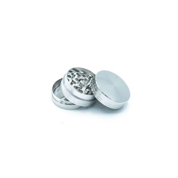 Grinder plateado de 3 partes