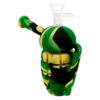 granada2.jpg Bong de Silicona Granada Verde Camuflaje con Piezas Desmontables 16cm