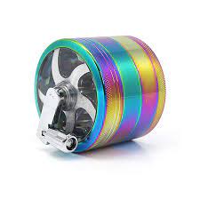 Grinder con manivela de Metal color Diesel - 4part - Ø:50mm - Black and Silver