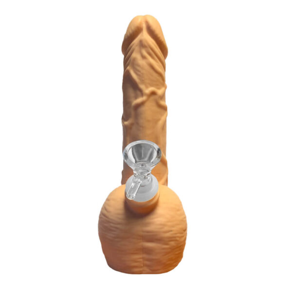 pene1.jpg Pene Blanco Bong de Silicona 20cm