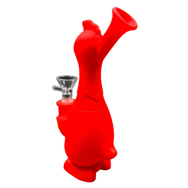 pollo1.jpg Bong Silicona Pollo Rojo 18cm