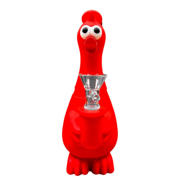 pollo2.jpg Bong Silicona Pollo Rojo 18cm