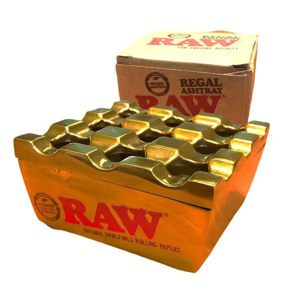 RAW REGAL CENICERO DE METAL DORADO